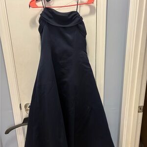 Elegant Navy Blue prom dress
